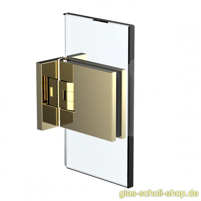 Flamea+ 90° Glas-Wand Pendel-Duschtürband beids. Befestigungslasche glanzverchromt