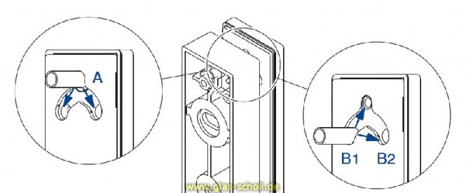 Edelstahl Glasadapter gebürstet für vertikale Glasbefestigung von Ganzglasgeländern 