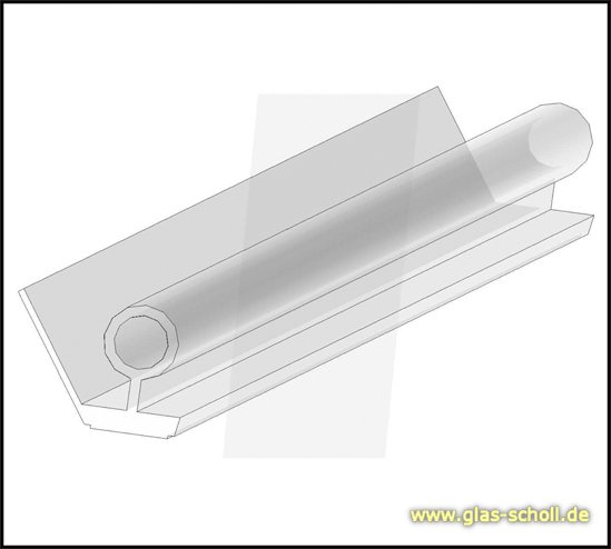 Selbstklebende Duschtürdichtung mit Wasserabweiser und unterem Balg 2500mm für 8-12mm Glas Selbstklebende Duschtürdichtung mit Wasserabweiser und unterem Balg