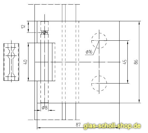 DORMA Junior Classic Türband mit Hülse LM silber eloxiert
