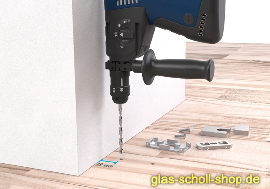 Hydraulischer Bodentürschließer ALVA EN3 mit Öffnungsdämpfung ohne Bodenkasten für Türen -1m Edelstahl gebürstet (mit 90° Feststellung)