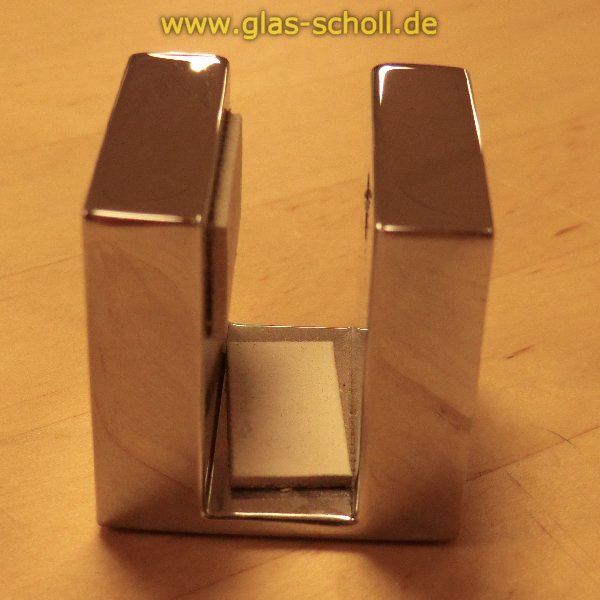 eckiger Boden-/Deckenklemmhalter Quadrat DIESER ARTIKEL LÄUFT AUS glanzverchromt