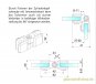 SET aus 4x flexibler Glasverbinder für Glasscheiben Edelstahleffekt (4 Stück)