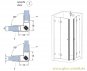 Magnetprofil 90° (2500mm) Duschdichtung für 6-8mm Glas - ÜBERLÄNGE 