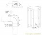Eckverbinder 90 Grad für unteren geraden Schwallschutz WEISS Duschdichtung 