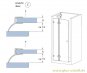 Mitteldichtprofil für überlappende Duschtüren/Falttürflügel (2500mm) Duschdichtung 6-8mm ÜBERLÄNGE 