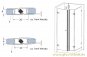 Magnetprofil 180° (2500mm) versetzte Mittel-Duschdichtung 6-8mm ÜBERLÄNGE 