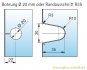 Flamea-Flinter-Nivello 180° Glas-Wand Längsverbinder glanzverchromt