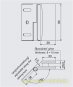 Pontere 90°-140°Glas-Wand Winkelverbinder (verstellbare Winkelgradzahl) glanzverchromt