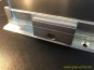 Wandanschlußprofil/Oberlichtprofil Grundprofil 2,0m für 10mm Glas