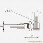 Magnetprofil 90° für Pendeltüren (2500mm) Duschdichtung für 6-8mm Glas 