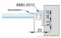 Trägerprofil für Dichtungen als Türanschlag 2010 mm - E6/EV5 glanzeloxiert