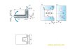 Artikelbild 4 des Artikels “Flamea+ 90° extrastark Glas-Glas Pendel-Duschtürband (verdeckte Verschraubung) glanzverchromt“