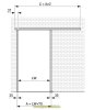 Artikelbild 4 des Artikels “SoftStop-Schiebetür Set Portavant60 1flgl. (OHNE GLAS) EV1 silber matt“