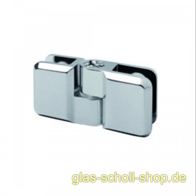 SET aus 4x flexibler Glasverbinder für Glasscheiben Zink roh (4 Stück)