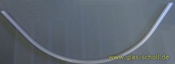 GEBOGENES unteres Wasserabweisprofil mit 135° Lippe (1150-1200mm) 6-8mm 