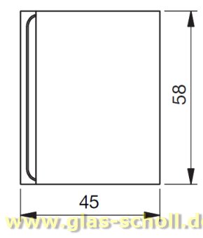 Flamea-Flinter-Nivello-Fluture 90° Glas-Wand Winkelverbinder mattverchromt