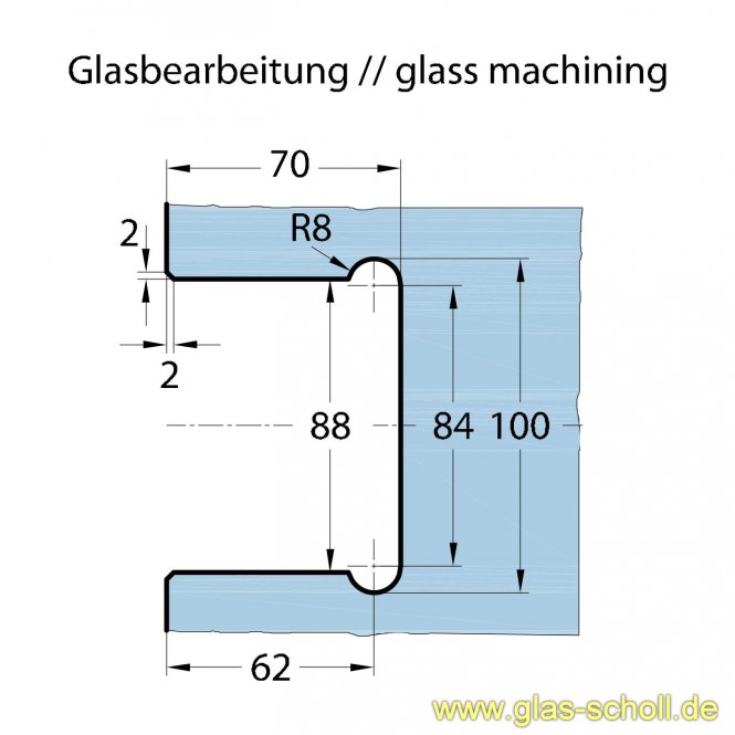 ChaletPT Pendeltürband Glas-Wand MIT Feststellung 90° glanzverchromt