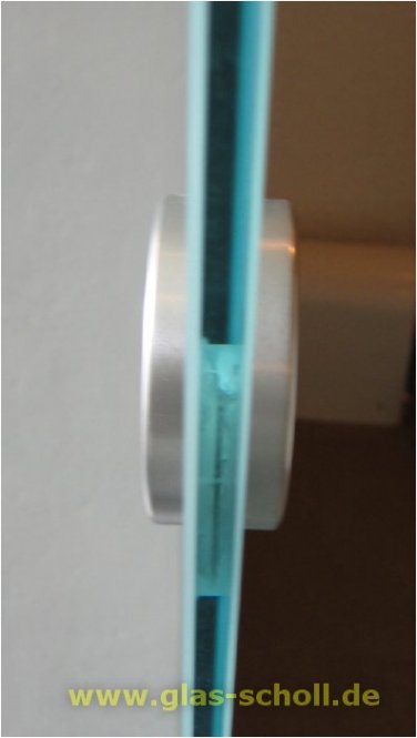 einklebbare Leichtmetall-Griffmuschel d=70 für Loch 50mm EV1 silber matt