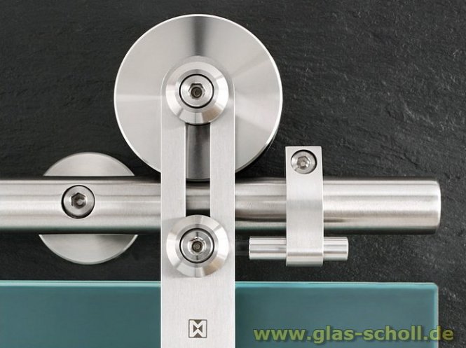 MWE ProTec Schiebetürsystem für Glastüren l=1990 d=25mm 