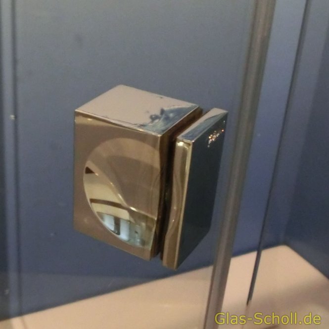 einseitiger Türgriff (eckig) für Lochbohrung 14 mm glanzverchromt