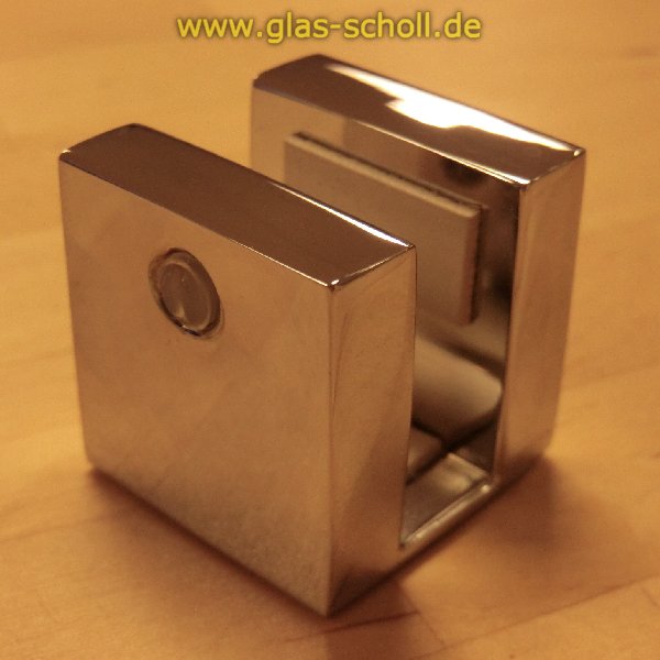 eckiger Boden-/Deckenklemmhalter Quadrat DIESER ARTIKEL LÄUFT AUS glanzverchromt