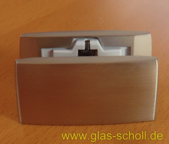 Spezial-Bodenführung für satinierte/mattierte Glasschiebetüren EV1 silber matt