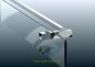 Handtuchhalter ECKIG mit innerem Griff für Montage im Glas 1000 mm (kürzbar) glanzverchromt