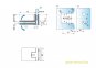 Flamea+ 90° extrastark Glas-Glas Pendel-Duschtürband (verdeckte Verschraubung) glanzverchromt