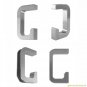 Design G-Edelstahl-Griffmuschel für Schiebetüren für 8mm Glas geschliffen