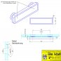 MWE Edelstahl Seitenverbinder flächenbündig Glas-Glas geschliffen