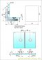 Pavone flächenbündiger Winkelverbinder Glas-Glas 180° glanzverchromt