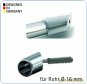 schräger 45° Wandadapter für runde Stabilisierungsstange 16mm GLAS-WAND glanzverchromt (MS7)