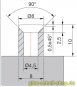 Trägerprofil 8x10 für 8mm Dichtprofile (2500 mm) Aluminium spezialgebeizt naturfarbig eloxiert