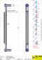 Edelstahl Stangengriff Modell ProTec geschliffen h=425