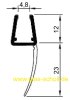 Artikelbild 5 des Artikels “Mitteldichtprofil mit langer Weichlippe (2500mm) Duschdichtung 6-8mm Glas - ÜBERLÄNGE “