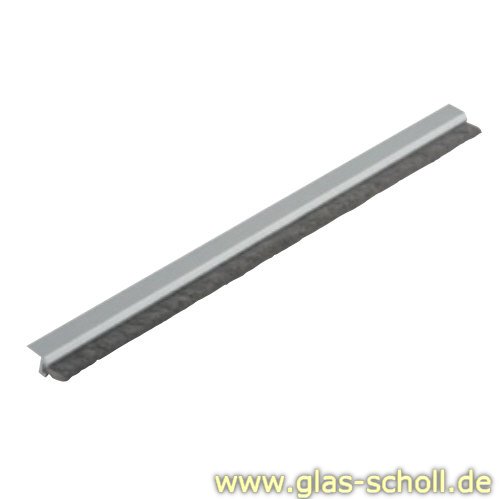 Schiebetür-Dichtungsprofil für 8mm Glas Spaltmaße 14-18mm (3000mm) ähnl. Niro matt