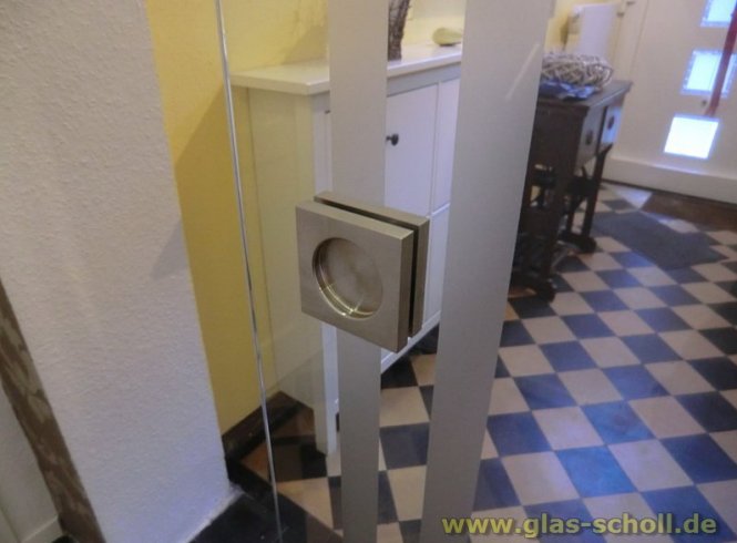 selbstklebende quadratische Edelstahl Griffmuschel (kein Loch nötig) 60x60 