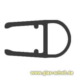 Streifdichtung (2500mm) Duschdichtung für 6-8mm Glas - ÜBERLÄNGE 
