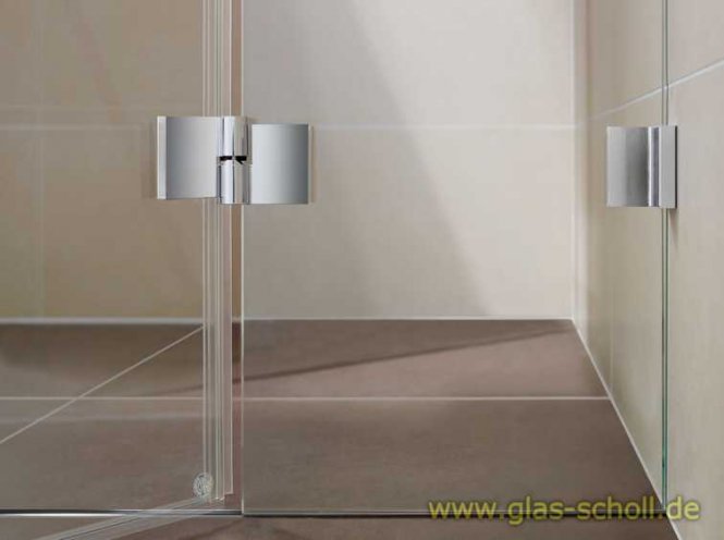 Nivello+ 180° Glas-Glas RECHTS Hebe-Senk flächenbündig Anschlag glanzverchromt