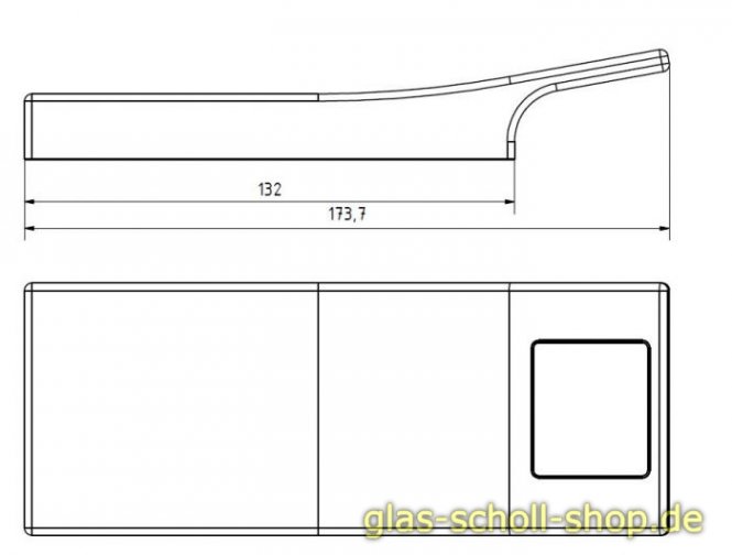 Elektronisches Glastürschloss Smart Entrance, SET mit Türbändern Edelstahloptik gebürstet 