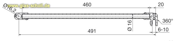 geniales T-Verbindungsstück für runde Stabistangen P8445/P8444 glanzverchromt (MS7)