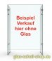 SET aus 4x flexibler Glasverbinder für Glasscheiben Edelstahleffekt (4 Stück)