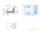 Flamea+ 90° extrastark Glas-Glas Pendel-Duschtürband (verdeckte Verschraubung) glanzverchromt