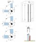 selbstklebende 90 Grad Magnet-Eck-Duschdichtung (2500mm) 8-12mm Glas 