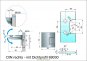 Pavone flächenbündiges Hebe-Senk-Pendel Duschtürband Glas-Wand 90° Anschraublasche außen 