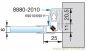 Trägerprofil für Dichtungen als Türanschlag 2010 mm - E6/EV5 glanzeloxiert