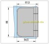 Artikelbild 6 des Artikels “Zargen-Glastürband mit Anschraubplatte, rund Türgewicht 50kg Alufarbig eloxiert E4/EV1 “
