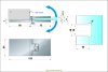 Artikelbild 6 des Artikels “Flamea+ 180° extrastark Glas-Wand Pendel-Duschtürband (verdeckte Verschraubung) “