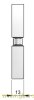 Artikelbild 6 des Artikels “beidseitiger rechteckiger Stangengriff 13x260x36mm für 2xLochbohrung 10mm glanzverchromt“